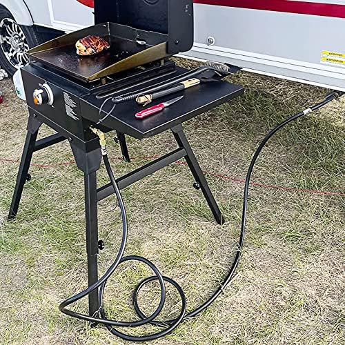 GASPRO 18-Foot RV Quick Connect Propane Hose for Portable Fire Pit, Camp Chef Explorer, Outland Living Fire Bowl, Camping Grill and More