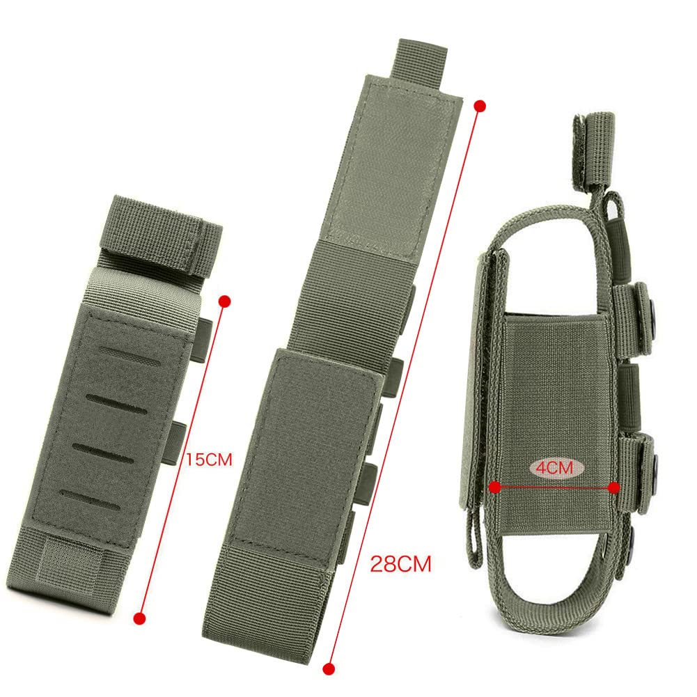 Tourniquet-Pouch-Molle, Tactical TQ Tourniquet & Trauma Medical Shear Pouch MOLLE Duty Belt Loop EMT EMS Tourniquets Pouch Holster(Army Green)