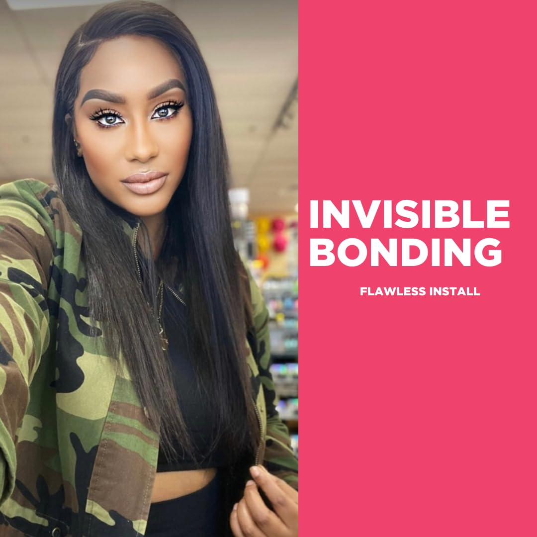 Lace Layer Lace Wig Adhesive - 5 oz - Invisible Bonding Glue for Lace Wigs, Frontals, and Closures, Waterproof & Humidity Resistant Lace Frontal Glue (Strong Hold) (5 oz)