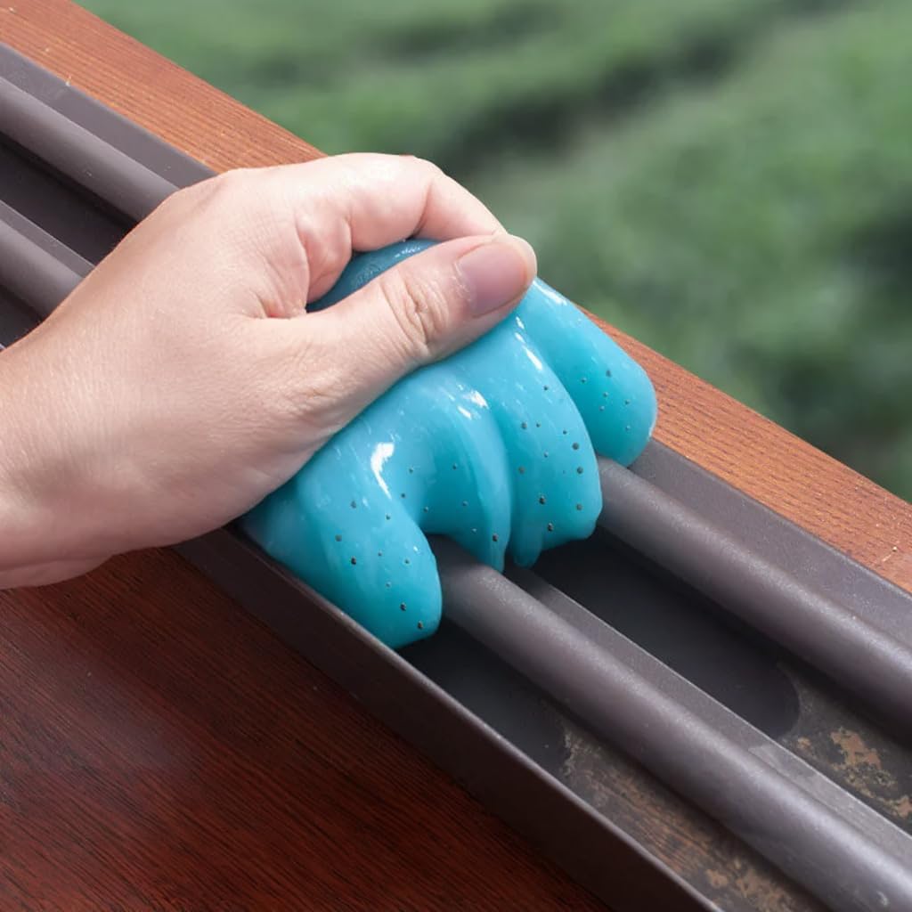 AOTDAOU Reusable Car Cleaning Gel Slime Putty - Strong Adhesive Dust Cleaner for Auto Vents, Interior, Keyboards & Electronics