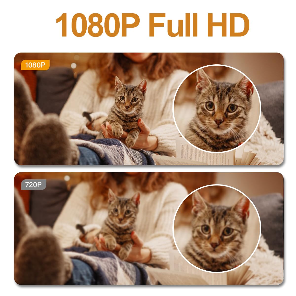 2025 New Hidden Camera Detector with Charger, 1080P Security Portable Camera, Mini Nanny Cam with Loop Working for Indoor/Ourdoor Surveillance, No Audio, No WiFi, up to 64GB SD Card (Not Included)