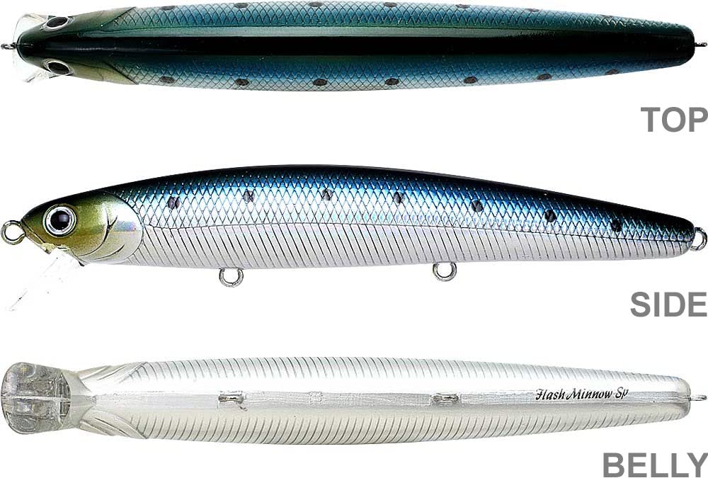 LUCKY CRAFT Flashminnow 110 (714 Metallic Sardine), Surf Fishing Lure