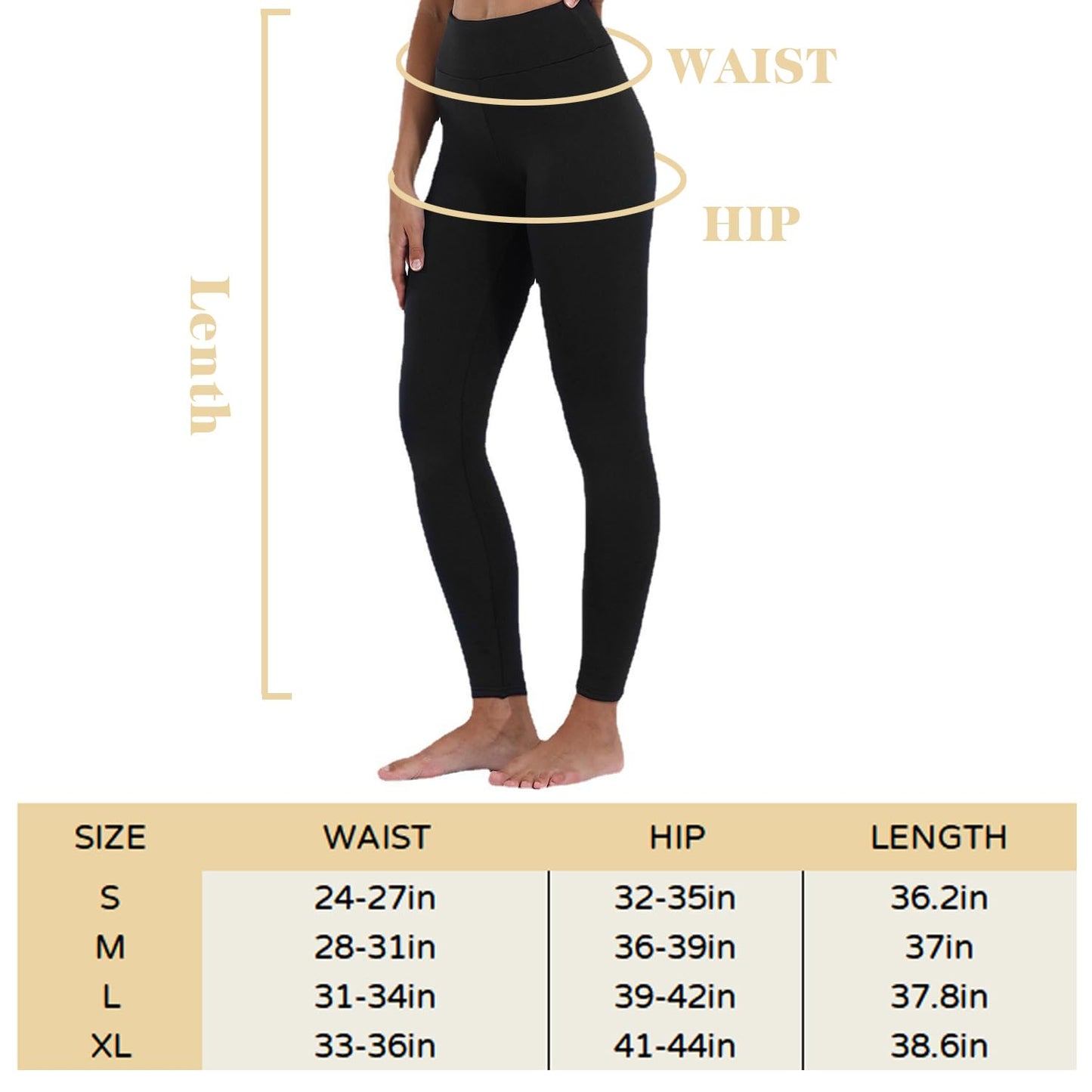 Ninejuize Fleece Lined Yoga Leggings with Pockets for Women Athletic Pants High Waist Winter Warm Thermal Tights
