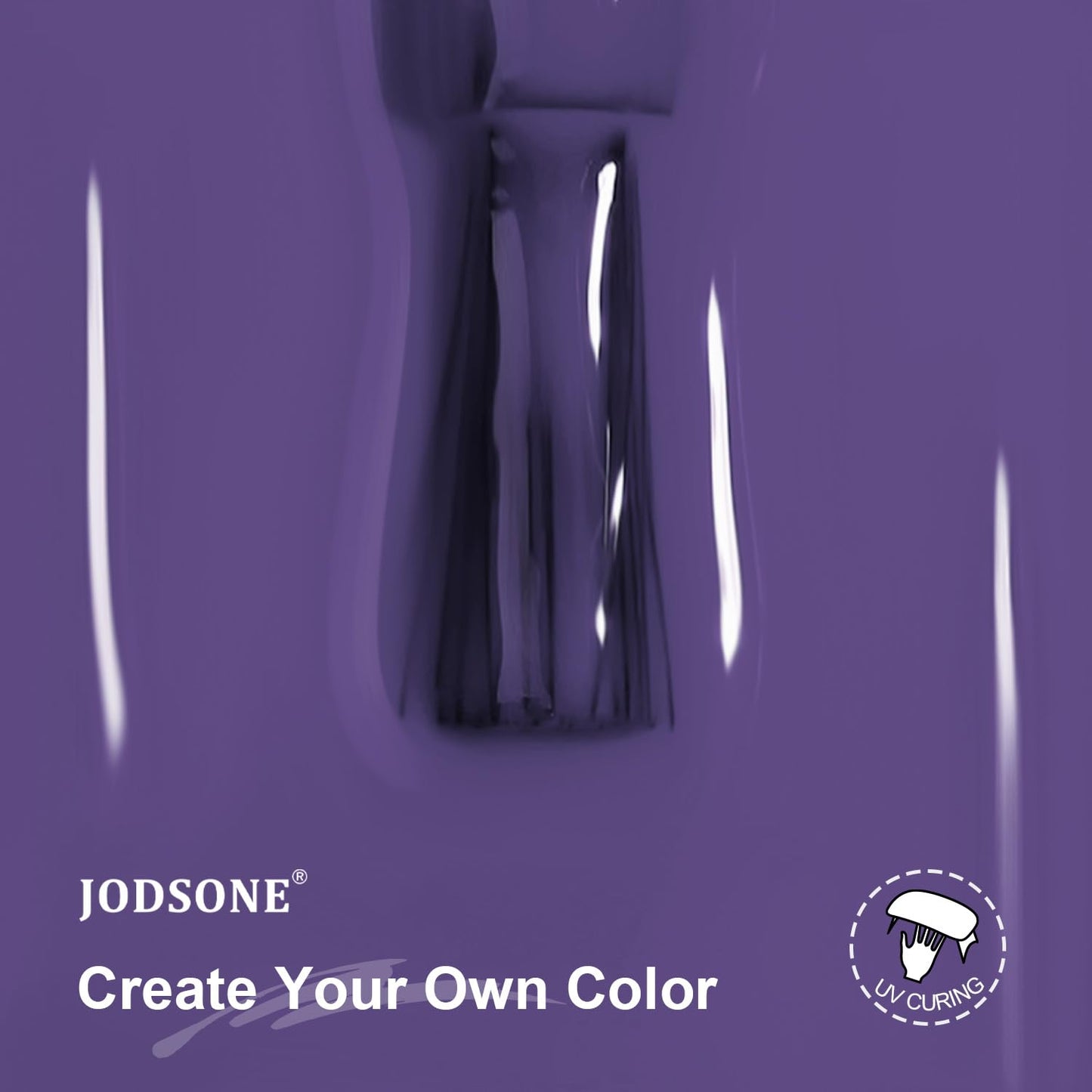JODSONE 10ml Purple Gel Nail Polish Dark Purple Gel Polish Lavender Purple High Gloss Soak Off U V Nail Manicure Salon DIY at Home
