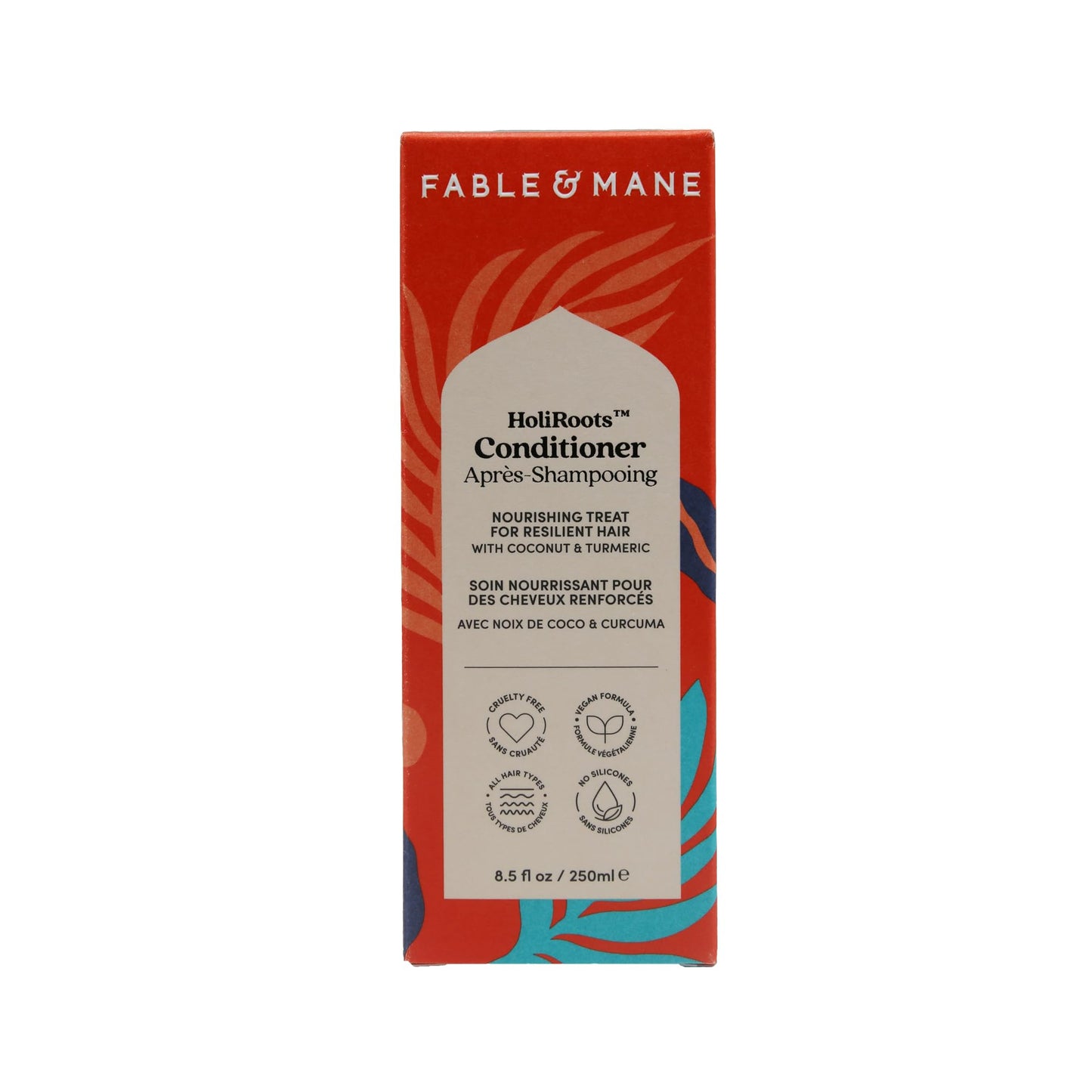 Fable and Mane Hair Oil - HoliRoots Strengthening Serum for Damaged, Frizzy Hair with Ashwagandha, Castor Oil & Scalp Treatment - 1.8FL oz