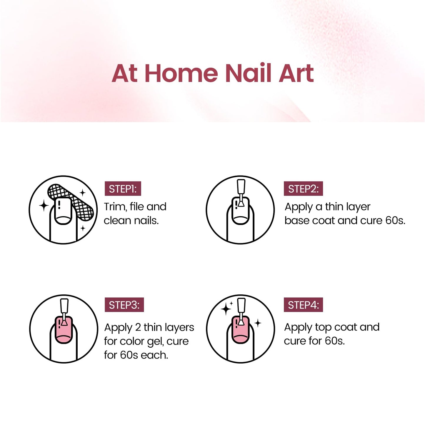 JODSONE 10ML Gel Nail Polish Dusty Roses Gel Polish Manicure LED UV Soak Off Curing for Home Salon Nail Art DIY Lady Roses Polish