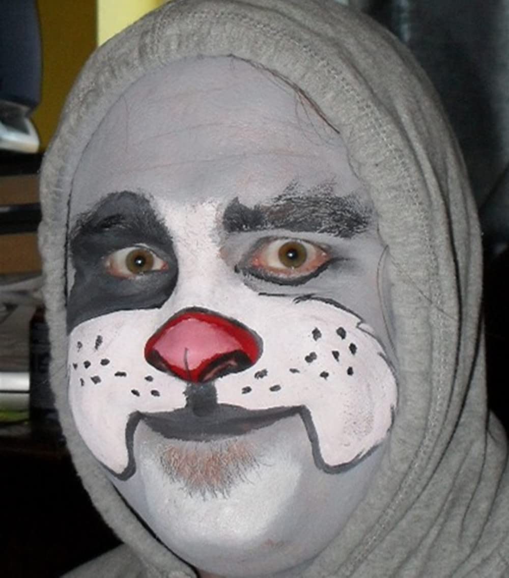 Go Ho Grey Body Paint Washable (2.37 oz,70 ml),Water Based Cream Grey Face Paint,Gray Face Body Paint for SFX Cosplay Costumes Festivals Halloween Vampire Zombie Makeup