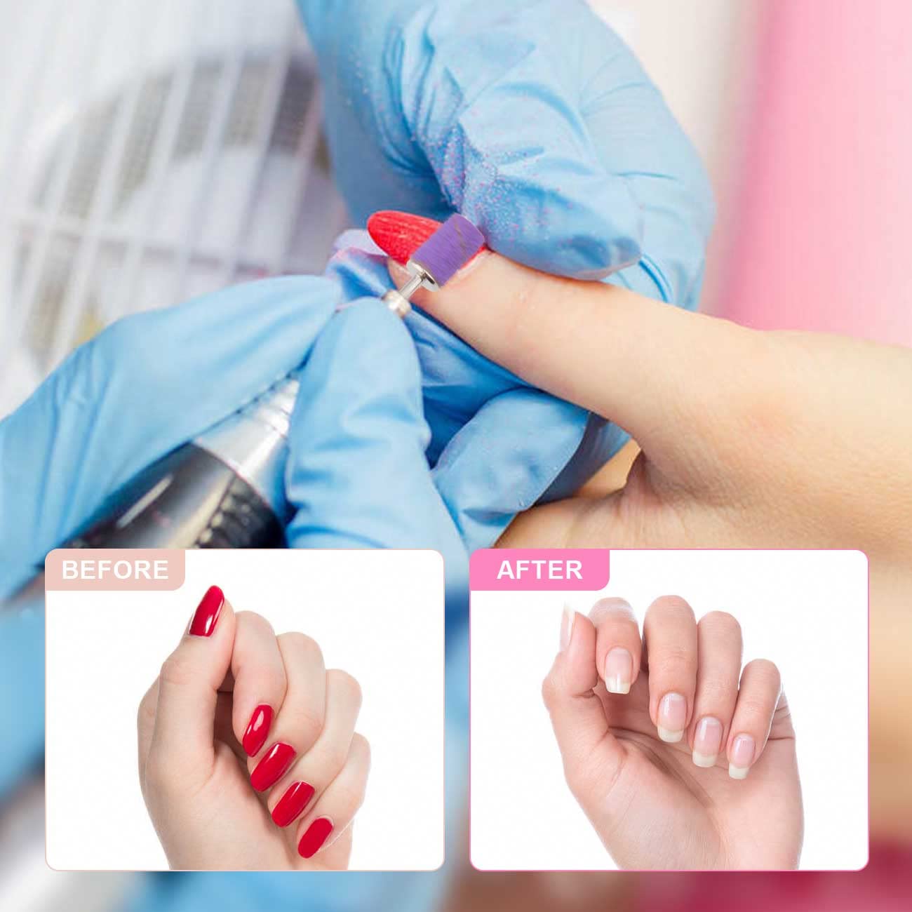 Rolybag Sanding Bands for Nail Drill Sanding Bands#80#150#240 Grits 330 Pcs Colorful Coarse Fine Nail Sanding Bands 2Pcs Nail Drill Bits 3/32" Mandrel Bits Set