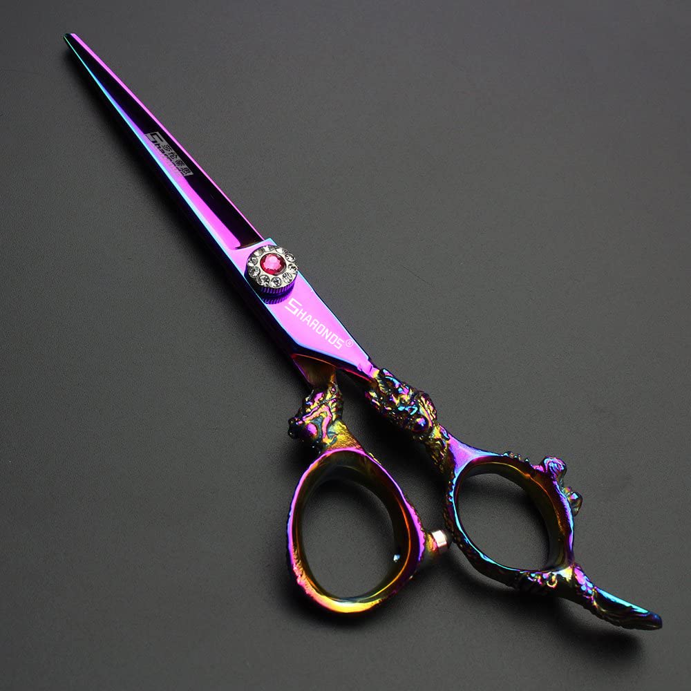 Hair Cutting Scissors Shears Professional Barber 6 inch Hairdressing Scissor Home Use for Man Woman Adults Kids