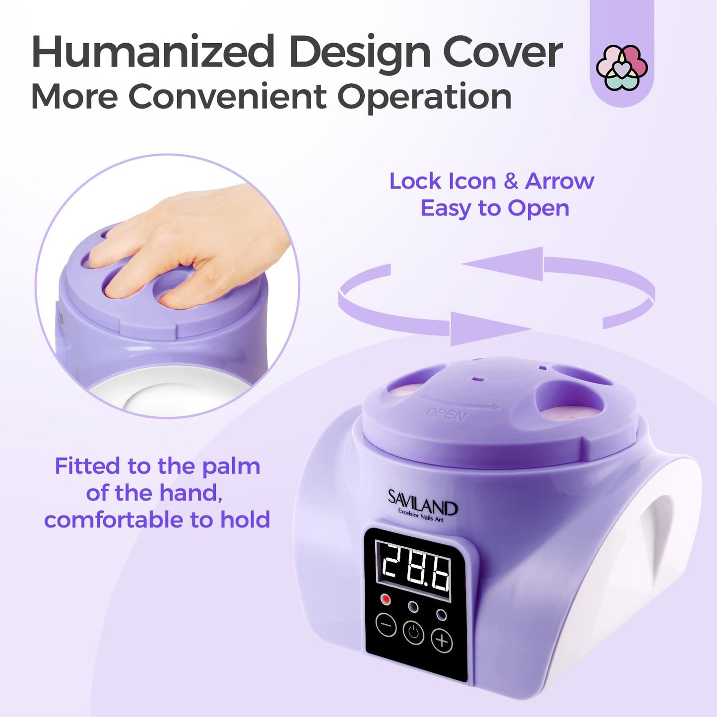 SAVILAND Gel Nail Polish Remover Machine: Electric Automatic Steam Gently Nail R emover Gel Nail Remover Portable Nail Art Nail File Tools Salon Home DIY