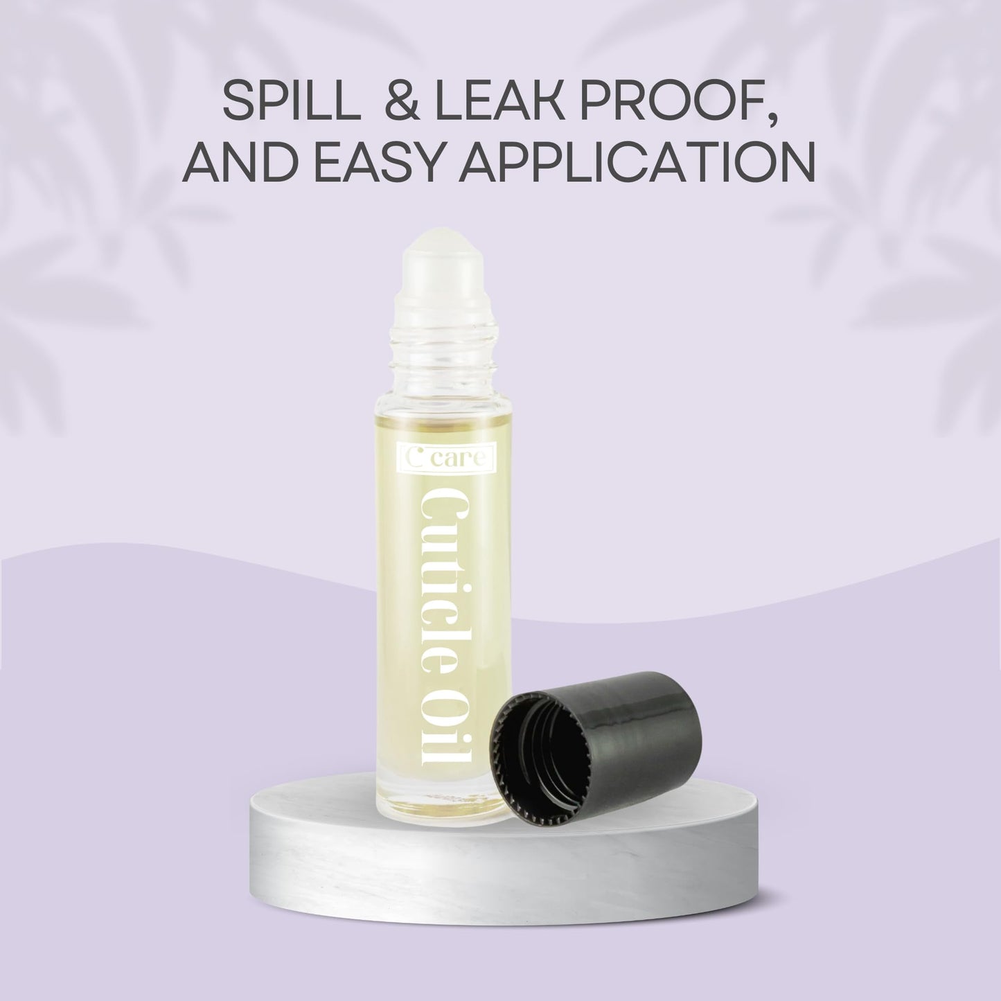 C CARE Fragrance Free Roll-On Cuticle Oil | Natural Revitalizing Hydrating Nail Oil | Repaires Cuticles Overnight | For Damaged Skin And Thin Nails | Paraben Cruelty Free Formula | 10ml