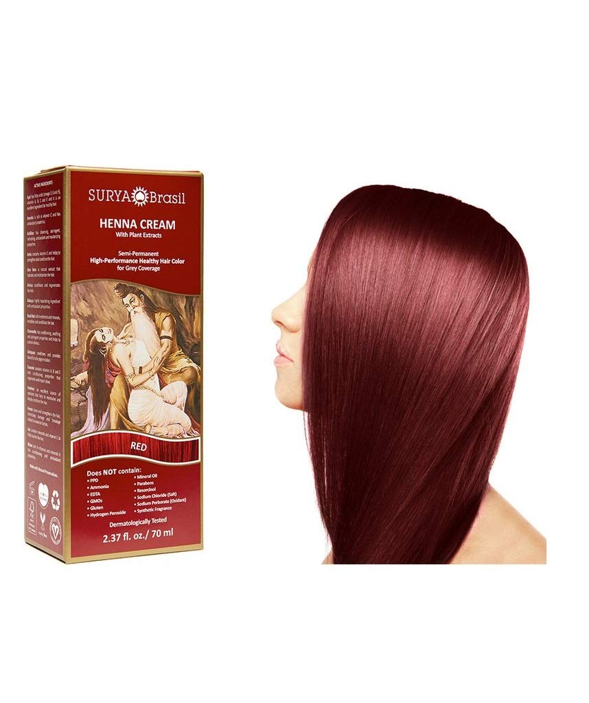 Surya Brasil Products Henna Cream, Red, 2.37 Fluid Ounce