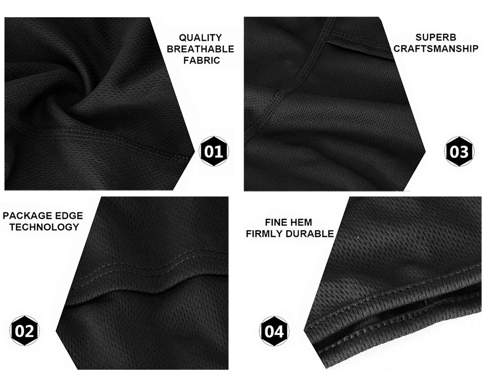 Valleycomfy 4PCS Balaclava Ski Mask Winter Face Mask Men Women UV Protection Hood Windproof Sun Hood Tactical Masks(Black)