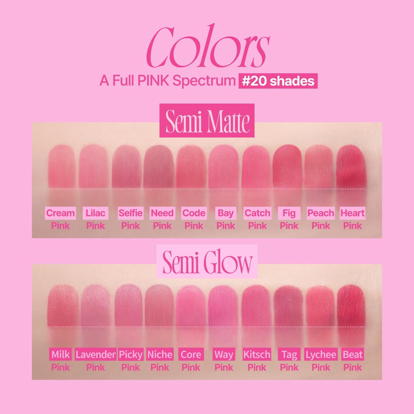 fwee Pink Obsession Stay-Fit Lip Tint | M09 Peach Pink | Weightless & Layerable Tint for Smudge-proof, Long-lasting Wear | Soft Blur Finish or Vibrant Flush | 3.8g