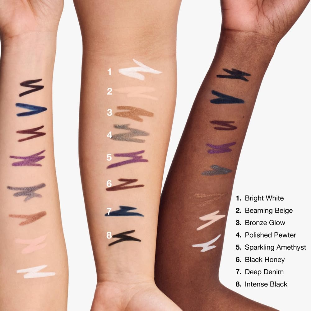 Clinique High impact Gel Tech Eyeliner | Waterproof, Smudge Resistant + Safe For Sensitive Eyes, Bright White