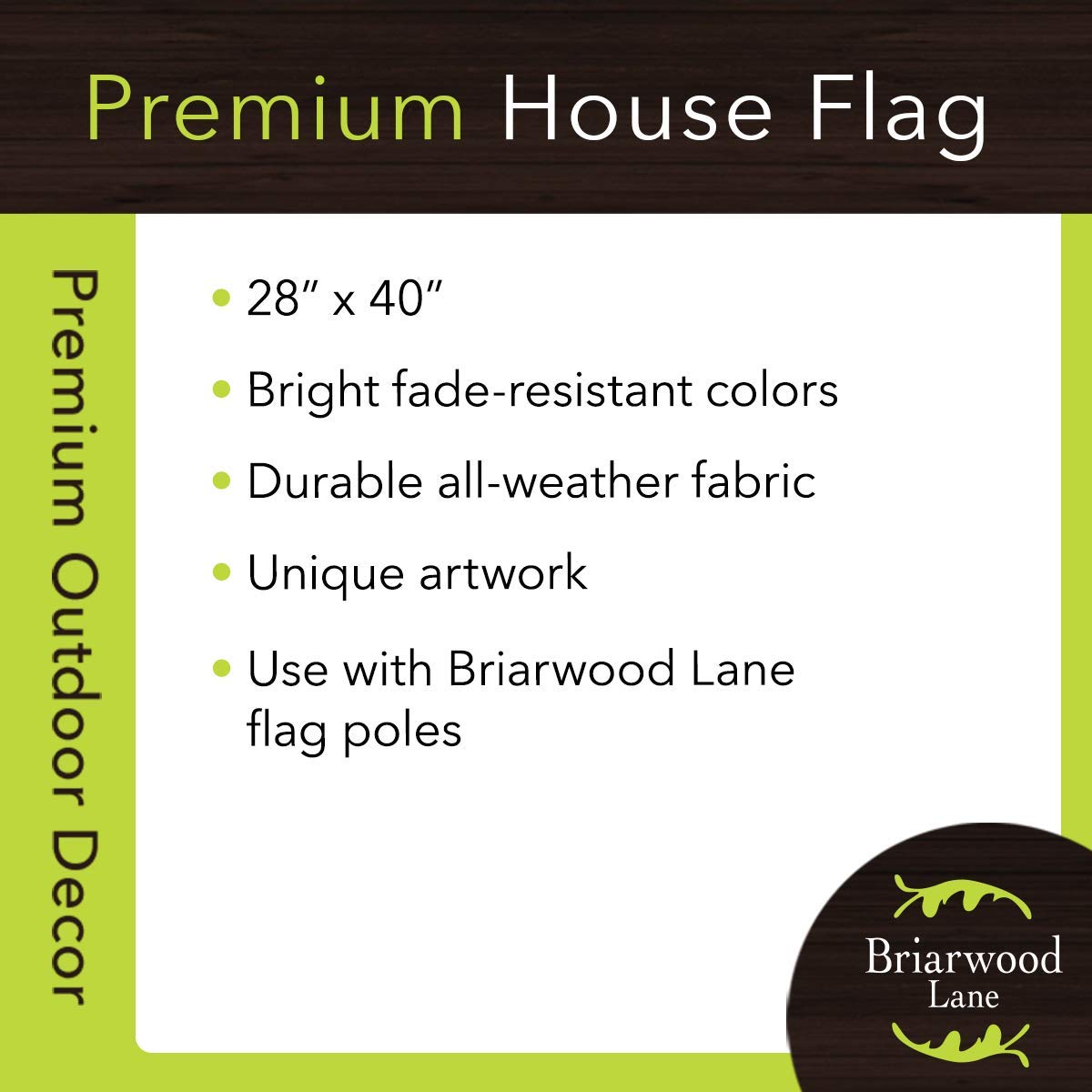 Cardinals Appear Winter House Flag 40" x 28" Briarwood Lane