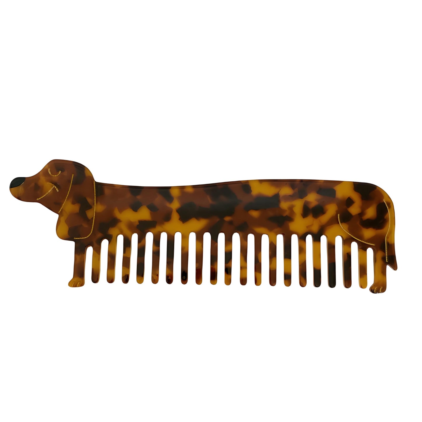 Generic Cute Dachshund Hair Comb for Girls - Detangles and Smooths Hair with Adorable Animal Shape Design. (Dachshund)