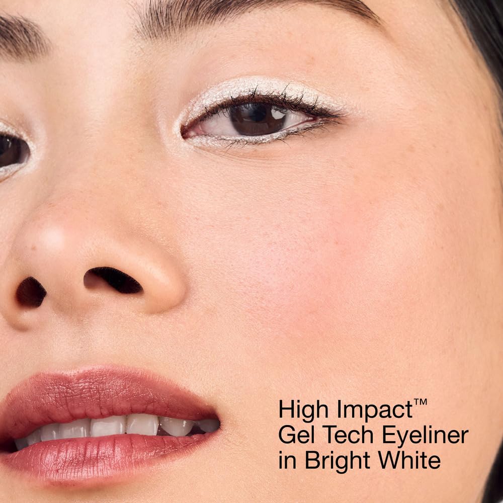 Clinique High impact Gel Tech Eyeliner | Waterproof, Smudge Resistant + Safe For Sensitive Eyes, Bright White