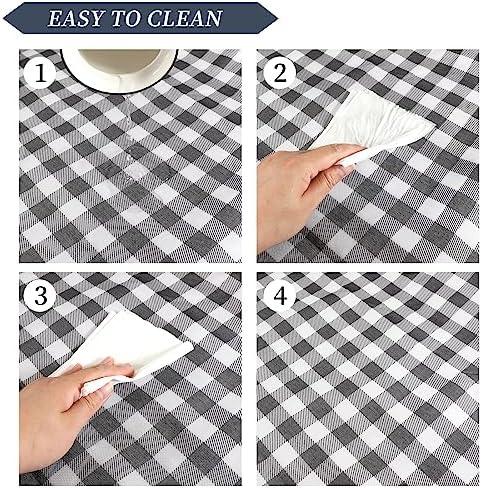 Picnic Blanket Waterproof Beach Rug 80''x80'' Picnic Mat Washable Lightweight with Handle Navy Blue Checkered for Hiking Travelling Outdoor Camping,Parks