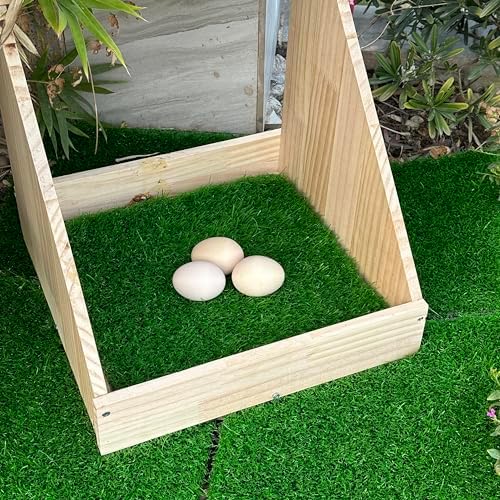 8 Pack Chicken Nesting Pads-12×12",Washable Thicken Artificia Grass Nesting Box Liners Pee Pads Reusable Laying Eggs Bedding for Chickens Coop Pet Outdoor Indoor