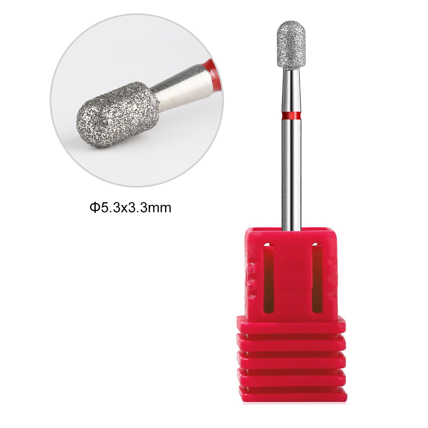 Acycoin2A 2pcs Round Tapered Cuticle Clean Nail Drill Bit (II)