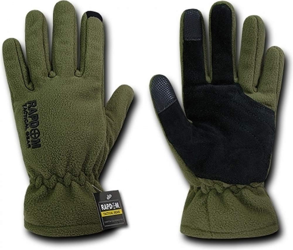 Rapdom Tactical Breathable Fleece Gloves, Olive Drab, X-Large