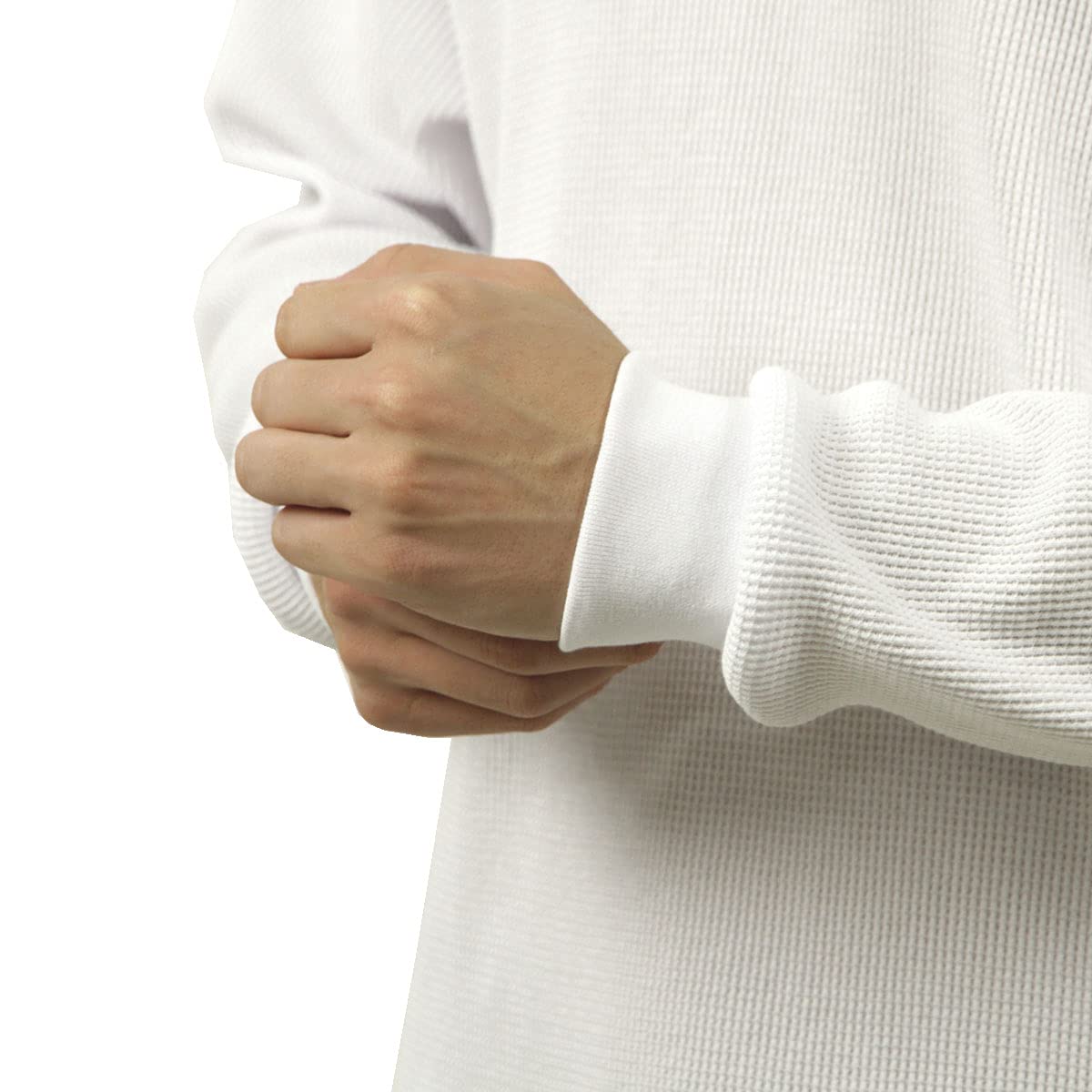 Pro Club Men's Heavyweight Cotton Long Sleeve Thermal Top, Medium, White