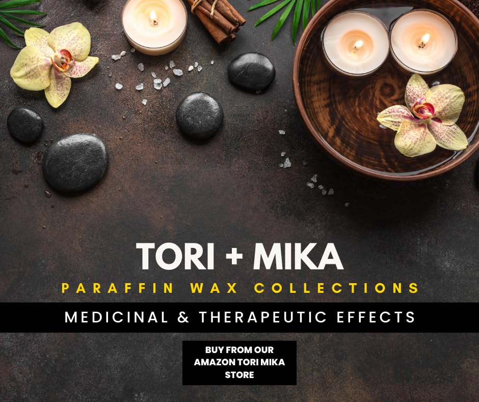 Tori Mika Paraffin Wax Refills, 6 lbs Scented Paraffin Wax Beads Blocks for Paraffin Bath, Paraffin Wax Machine Refills for Hand Feet Dry Skin, Help Stiff Muscles and Pain (Lavender, 6 lbs)
