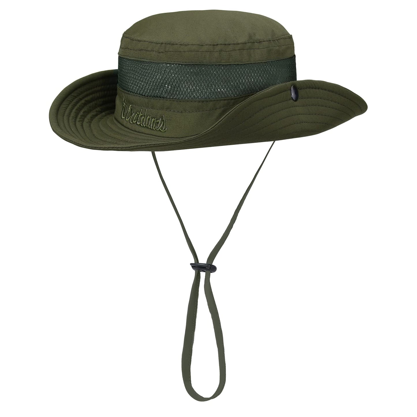 Century Star Outdoor Kids Sun Hat Boys Sun Hat Girls Beach Hat UPF 50+ Kids Bucket Hat Wide Brim Kids Fishing Safari Hat Army Green 5-13T