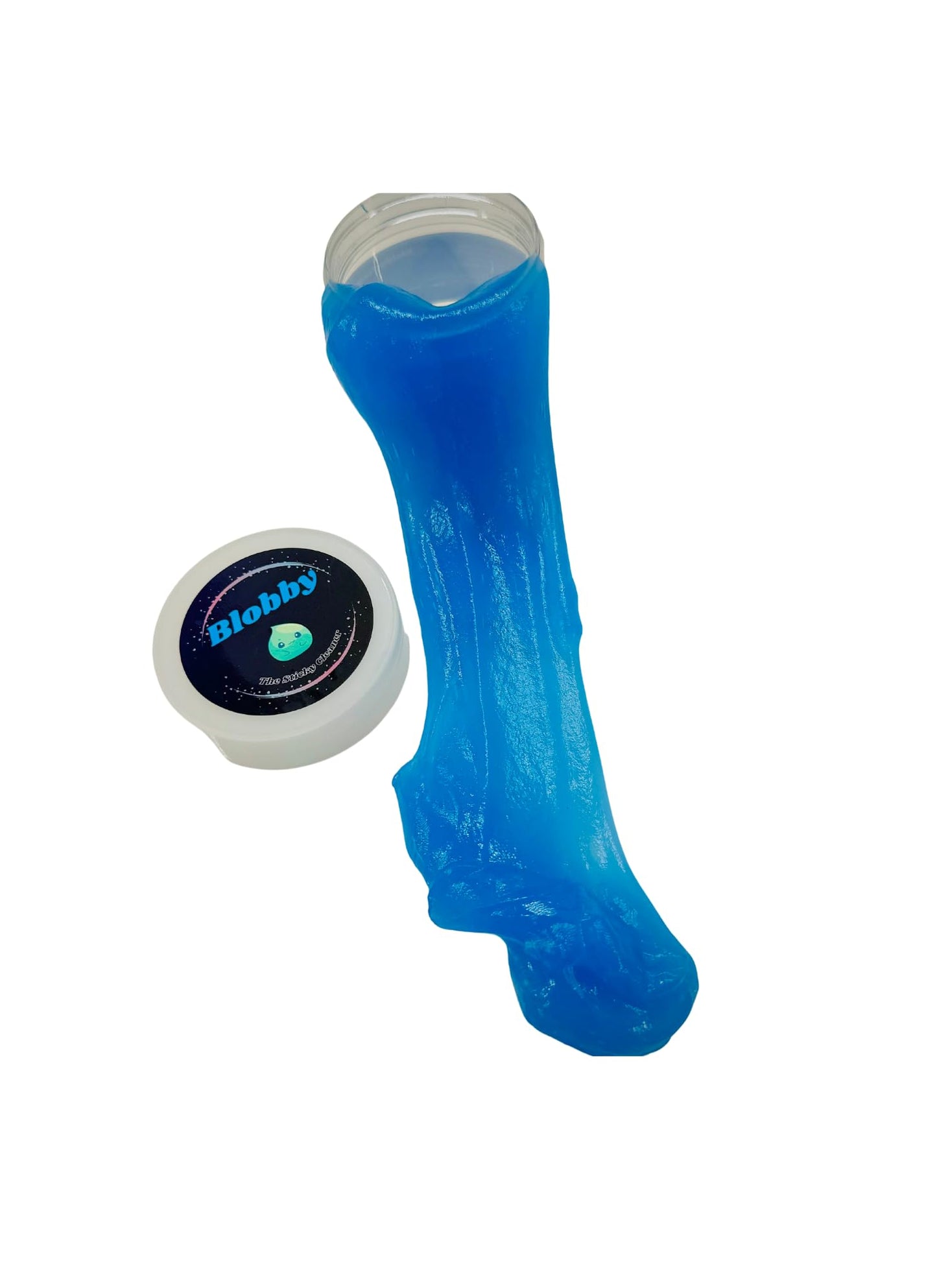 Blobby Cleaner dust Dirt Cleaning Gel Putty for Computers Keyboards Electronics Cars Cup Holders Headphones & Tight Spaces. Reusable for Hard to Reach Areas, Fresh Scent, Harsh chemcial Free - Blue