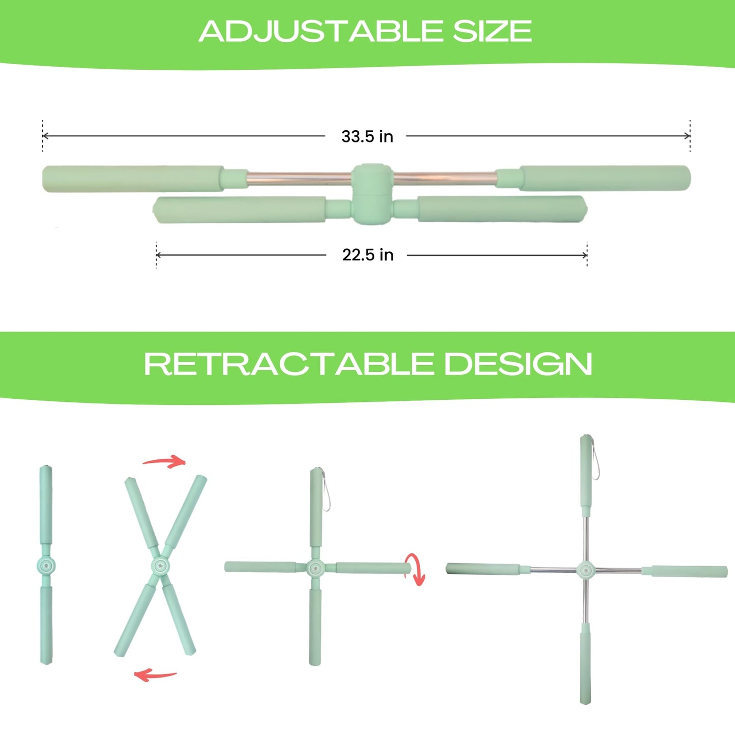 BodyTree Posture Corrector Yoga Cross Stick - Back Pain Relief for Men Women - Stretcher and Straightener for Upper and Lower Back - Stretch Pole - Neck Hump Equipment Sets bar Device Brace