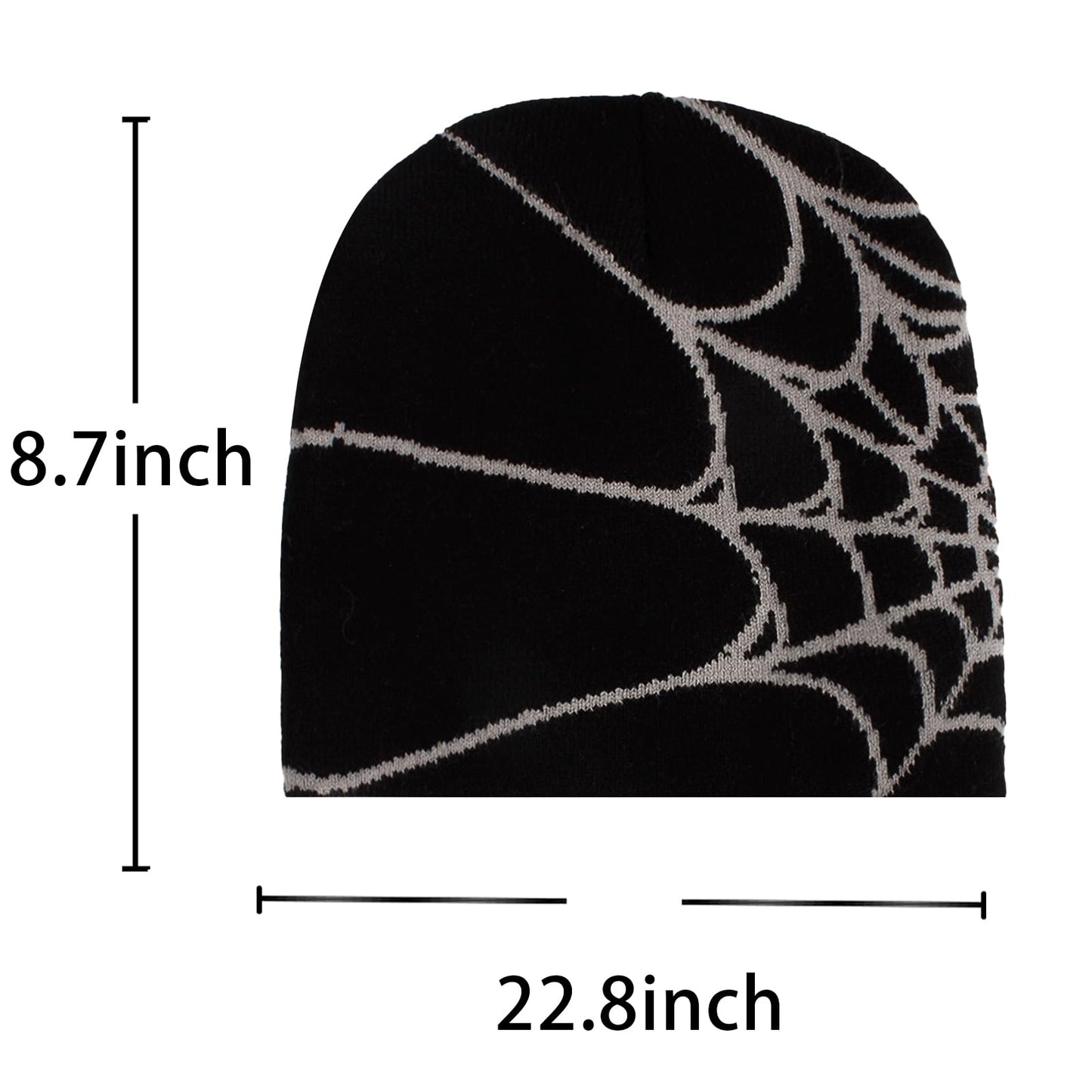 Geyanuo Y2k Spiderman Beanie Knitted Spider Web Hat Women Mens Beanie Winter Warm Y2k Hats