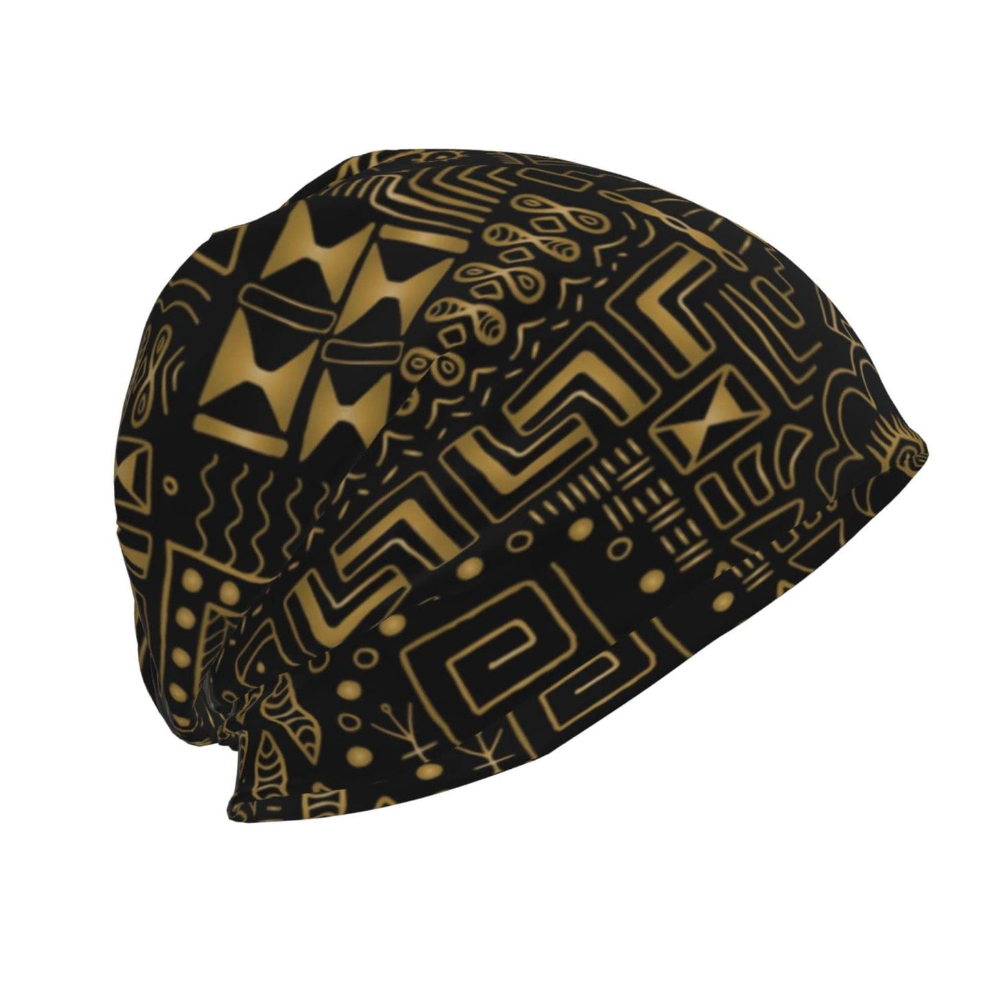 MANQINF African Slouchy Beanie Hat Unisex Warm Winter Hat Knit Beanie Skull Cap for Men Women