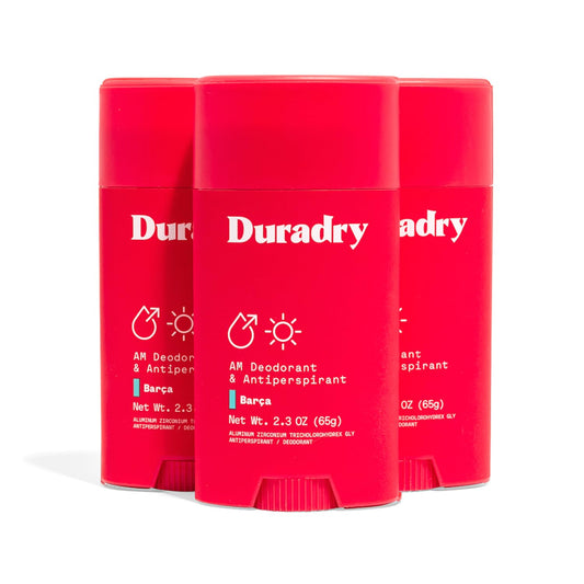 Clinical-Strength Antiperspirant Deodorant for Women and Men - Clean formula with Natural Ingredients, Odor, and Excessive Sweat protection for Armpits - Barca, 2.3 Oz (Pack of 3)
