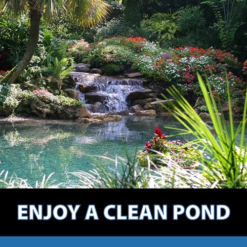 CrystalClear MuckOff, Natural Pond Muck Treatment, Water Garden, Fountain & Bird Bath Sludge Remover, Living Beneficial Bacteria Clarifier with Enzyme, Fish, Aquatic Animal, & Pet Safe, 96 Tablets