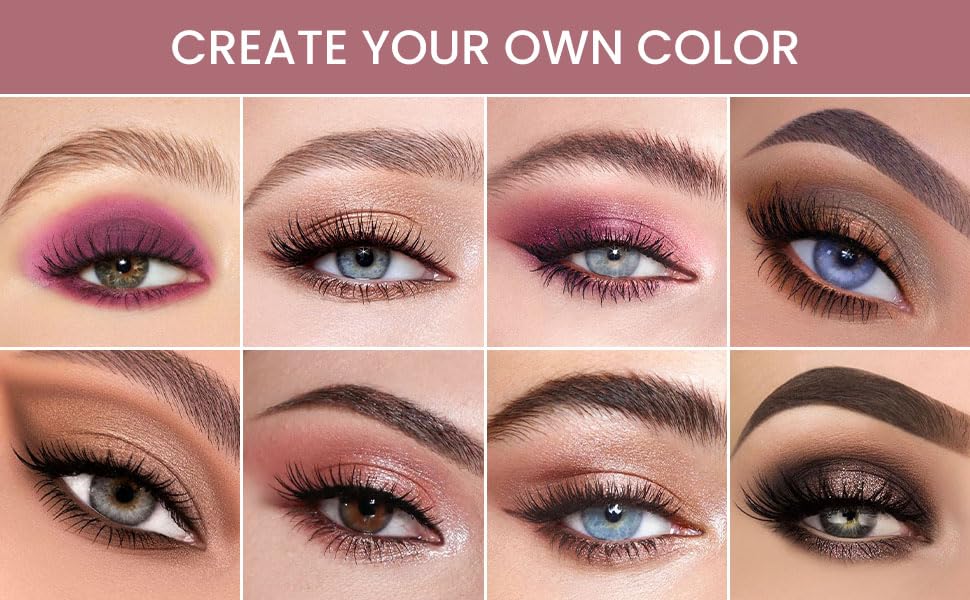 30 Colors Nude Champagne Gold Matte Shimmer Eyeshadow Palette with Brush for Eye Makeup,High Pigmented Pink Purple Brown Eye Shadow Primers Powder Palet de sombras de ojos-Big30