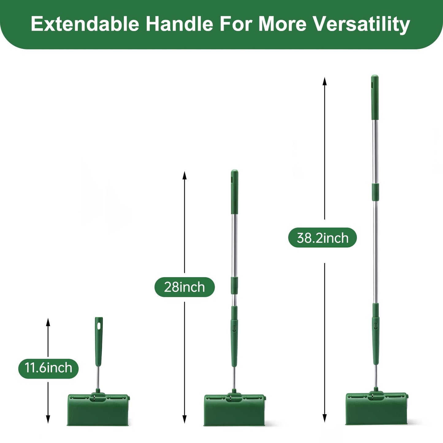 Fedicelly Large Lint Rollers Pet Hair Extra Sticky Floor, Cat Dog Hair Remover Laundry Clothes Carpet Furniture,6.3 inches Wider with 320 Sheets Giant Lint Remover Brush for Couch with Long Handle