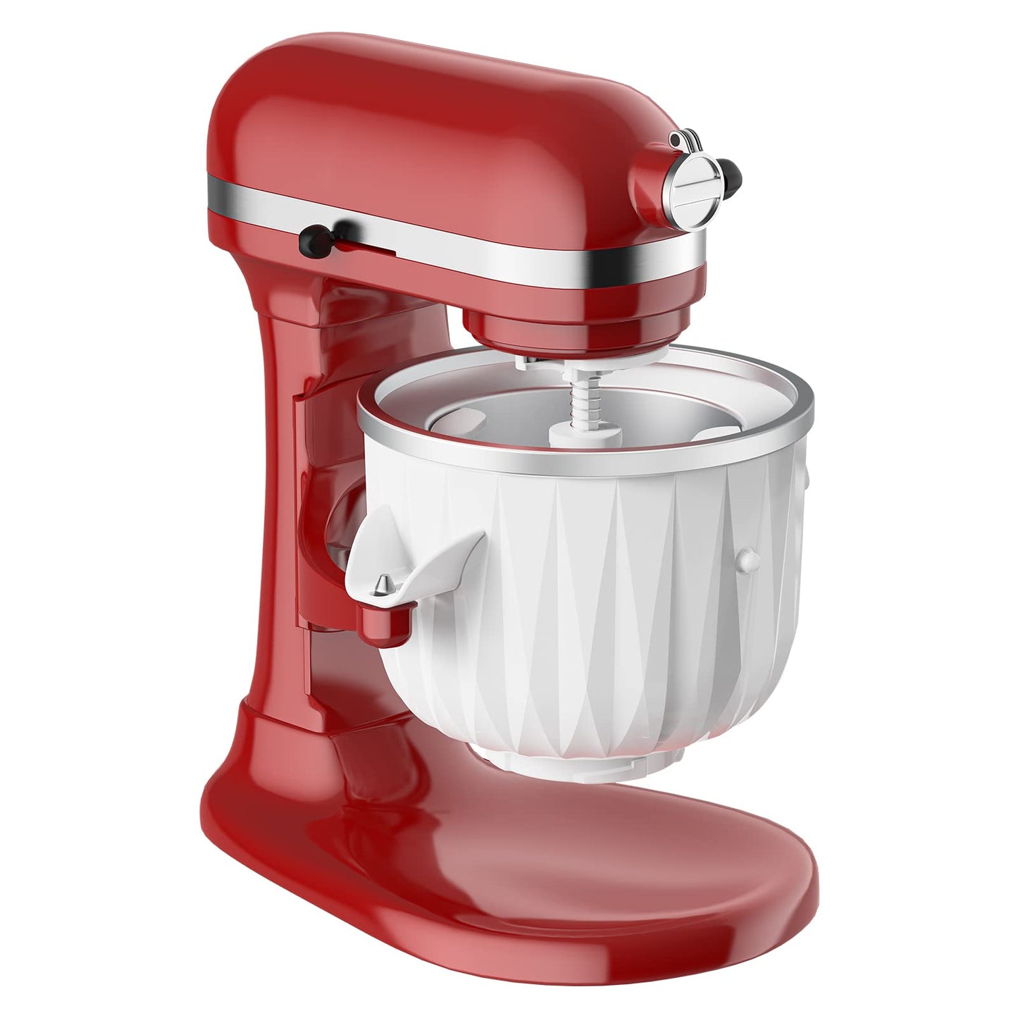 Ice Cream Maker Attachment for Kitchenaid Stand Mixer, 2 Quart Ice Cream Attachment Fits for 4.5Qt and Larger Stand Mixers, Frozen Yogurt, Ice Cream & Sorbet Gelato Maker by InnoMoon