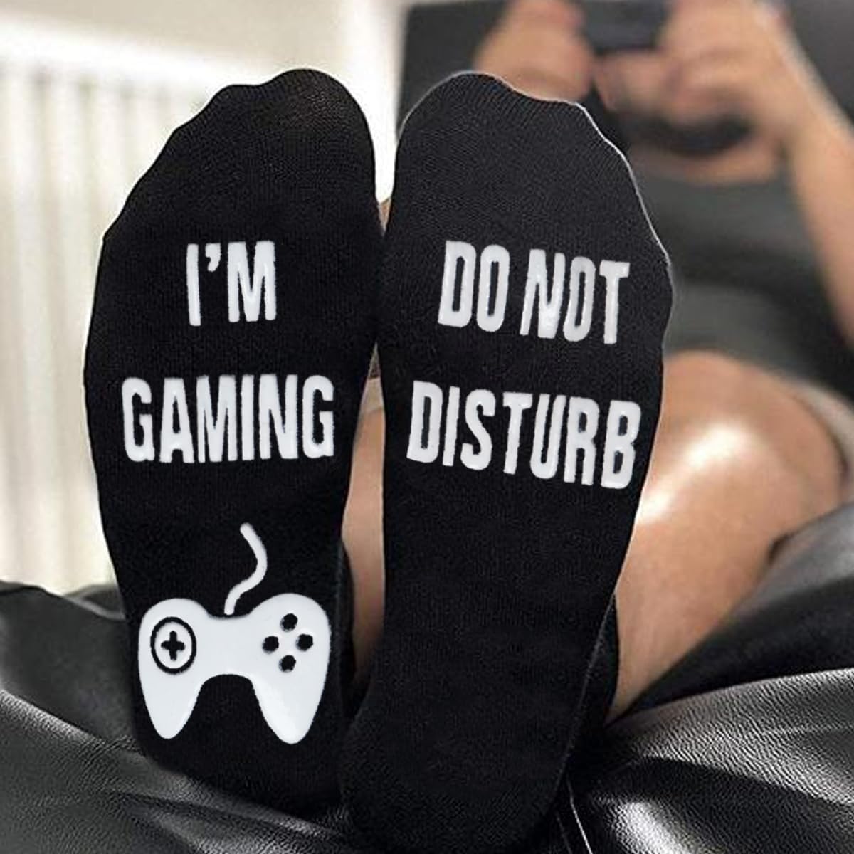 Do Not Disturb I'm Gaming Socks Gaming Beanie Winter Hat,Funny Gamer Stocking Stuffers for Teens Boys Men Kids Black