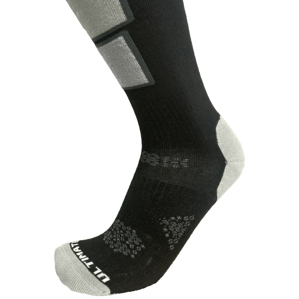 Ultimate Socks Mens Thermolite Ski Snowboard Warm Socks Black Medium 6-8.5
