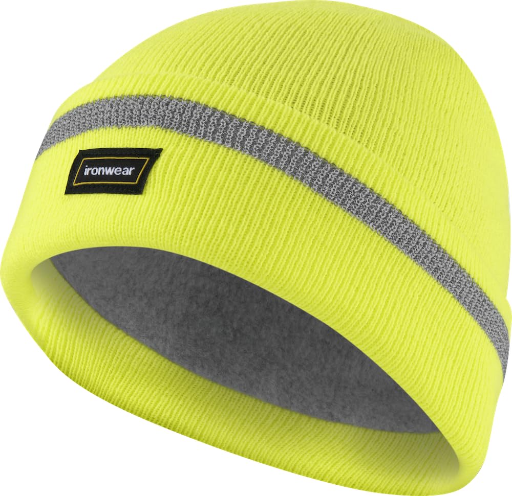 Ironwear 1239-L Polar Fleece Lined Beanie Lime