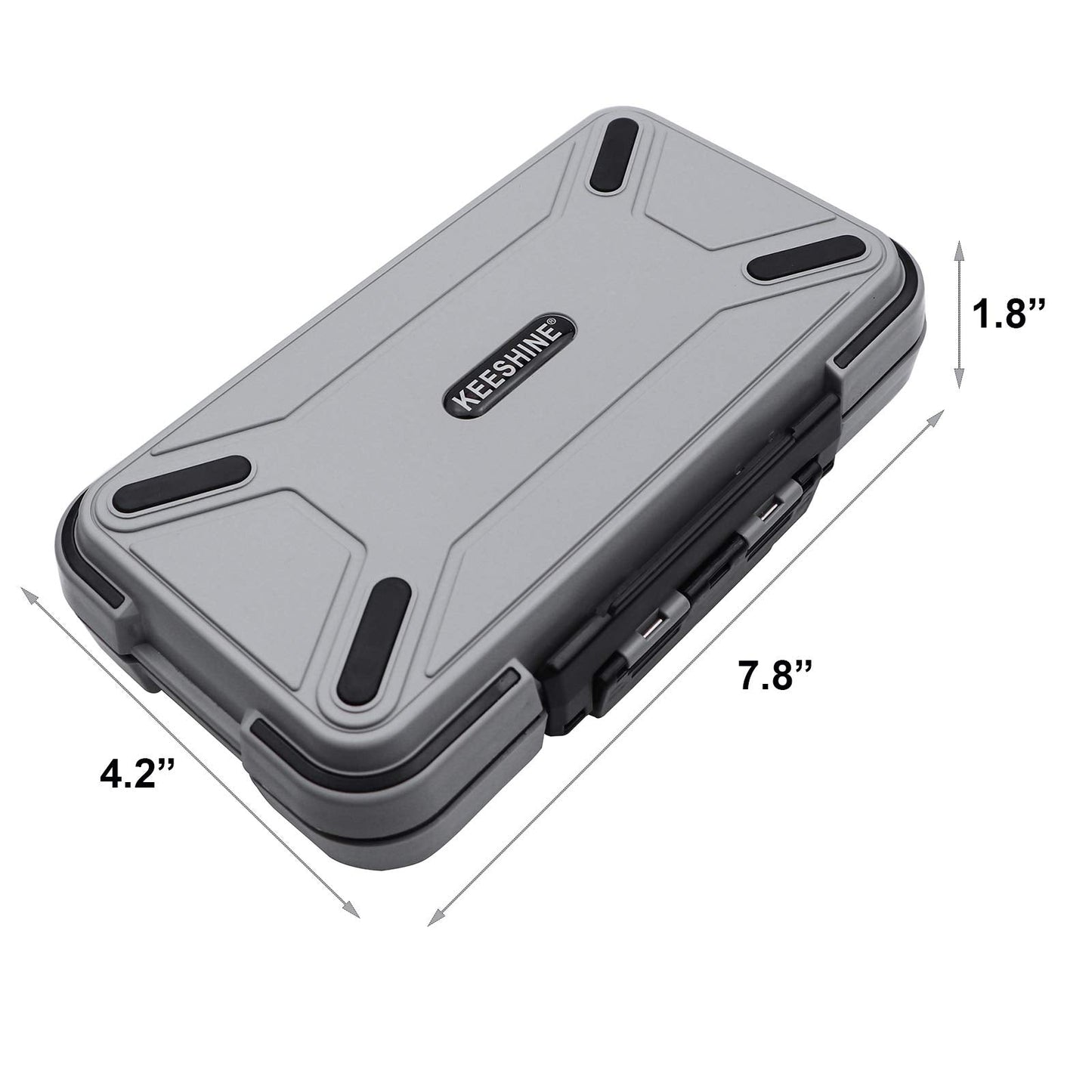 KEESHINE Fishing Tackle Box, Floating Storage Box, Double-Sided Lure Box with Adjustable Dividers Organizer Making Kit Container