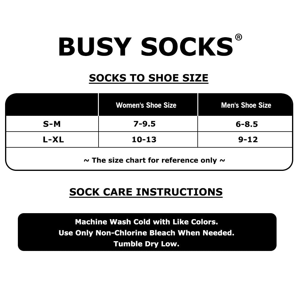 Busy Socks Womens Wool Socks Winter Size 10-13, Mens Hiking Socks Athletic Running Ankle Thick Cushion Boot Socks, Black/White/Navy, Large, 3 Pairs