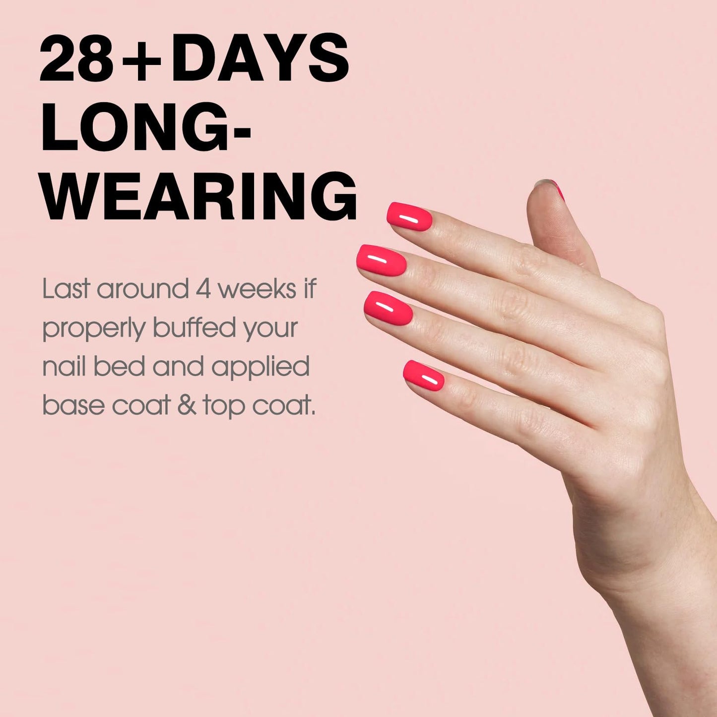 CANNI Pink Gel Polish, 1Pcs Gel Polish Hot Pink Color Gel Strawberry Pink Polish Nail High Gloss Soak Off U V Gel Nail French Nail Manicure Salon DIY