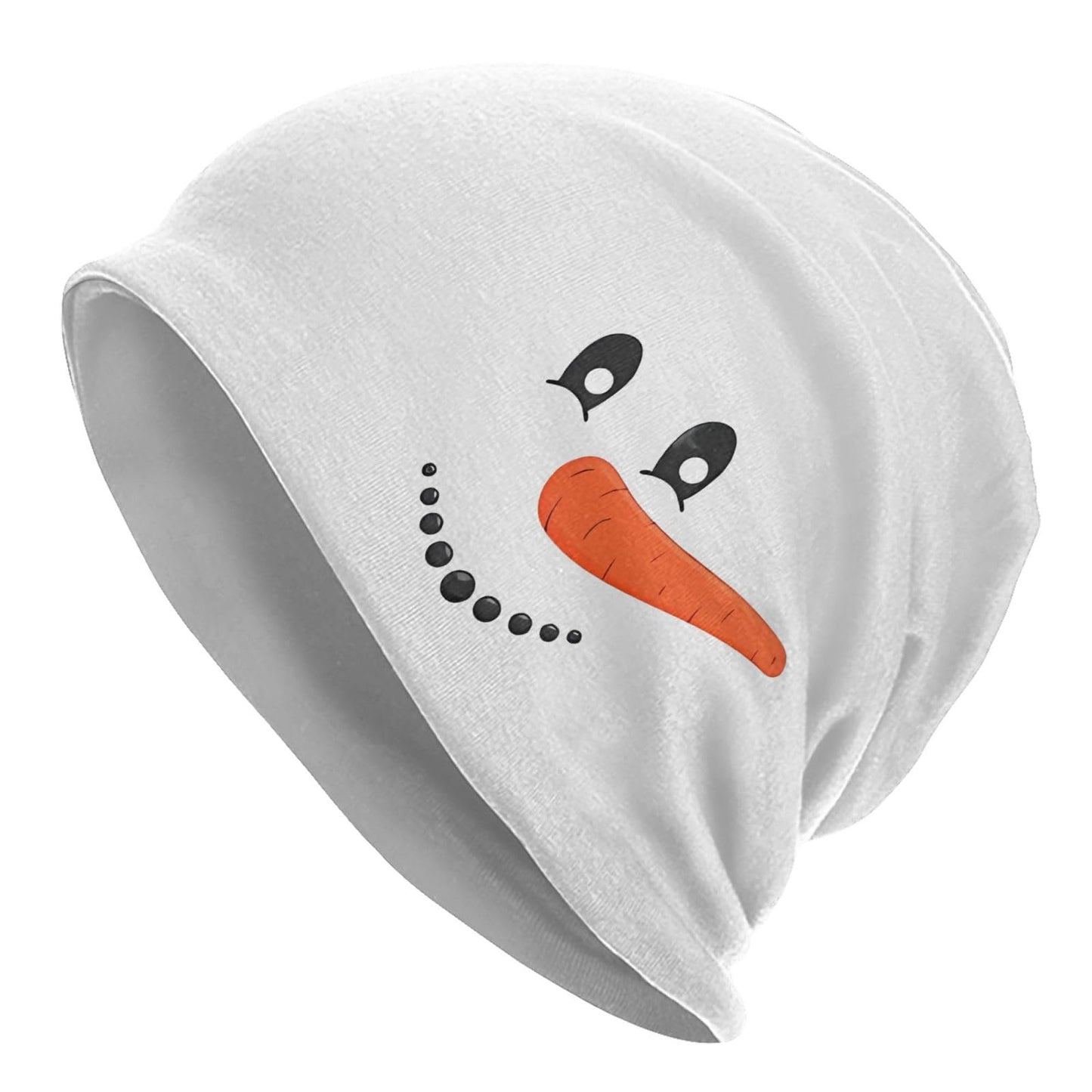 Christmas Theme Beanie Hats Snowflake Knitted Hats Slouchy Elastic Skull Cap for Women Men