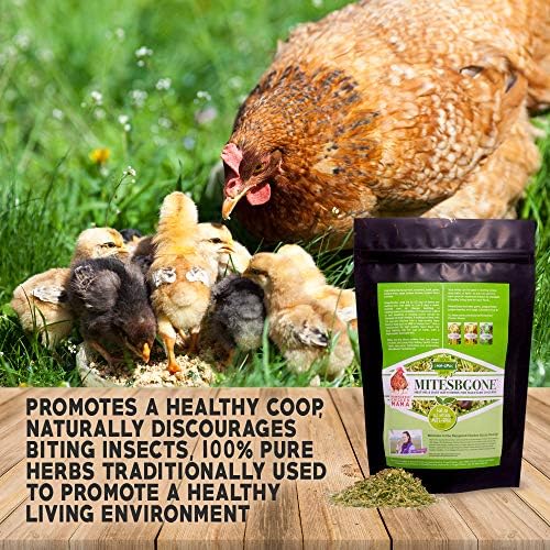 Pampered Chicken Mama Backyard Chicken Nesting Herbs 16 oz (1 lb) - MitesBGone All-Natural Backyard Chicken Feed & Supplies to Protect Against Pests, Bugs, Insects & Vermin - Nesting Blend for Hens