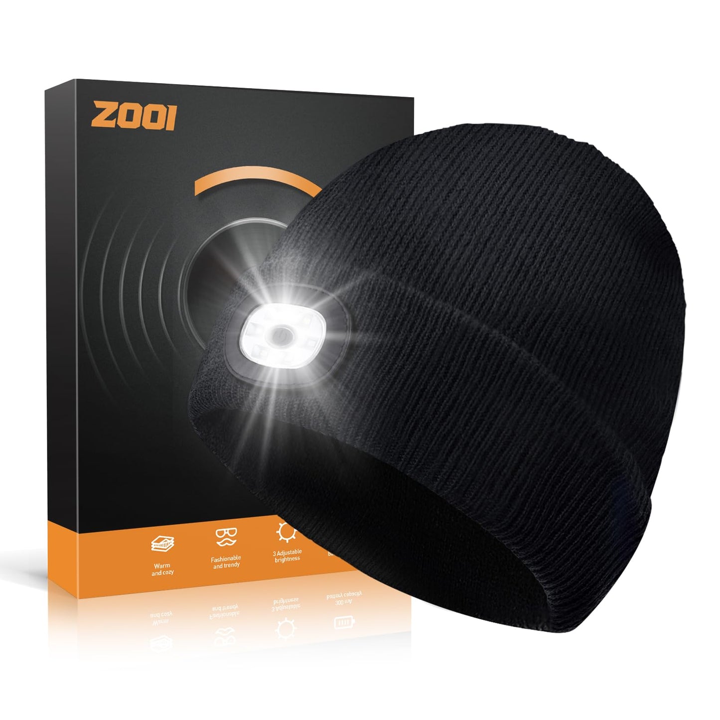 Stocking Stuffers for Adults Men Him, Led Beanie Hats for Men, Gifts for Men Dad Him, White Elephant Gifts for Adults, Mens Gifts for Christmas, Who Want Nothing, Cool Gadgets Stuff Tools for Men