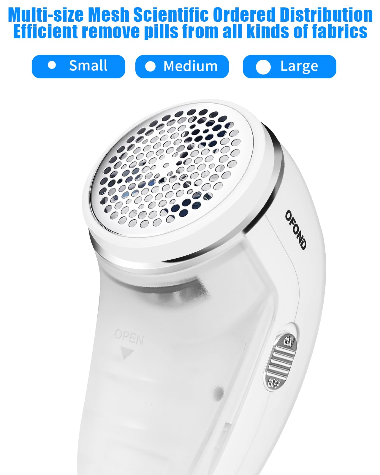OFOND Fabric Shaver Lint Remover for Clothes,Electric Lint Shaver Battery Operated,Portable Sweater Defuzzer, Quick and Easy Remove Pills,Lint Balls,Fuzz of Clothing Pants Socks Couch Pillows Blankets