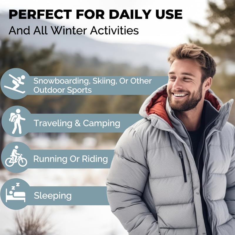 Ultra Dry Thermal Shirts for Men Long Sleeve Shirts for Men Thermal Underwear Shirt Mens Thermal Black Undershirts Men Fleece Lined Base Under Shirt for Men Long Sleeve Thermal Black Shirt Men