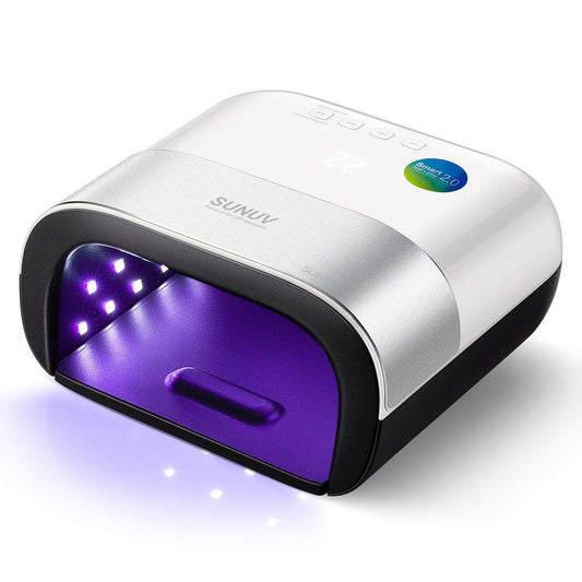 SUNUV SUN3 Professional UV Light for Gel Nails, 48W LED Nail Lamp for Gel Polish with 4-Timer and Sensor, 39 PCS LED Beads, UV Dryer for Salon Home Gift for Woman Mom Girl